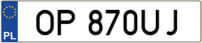 Trailer License Plate